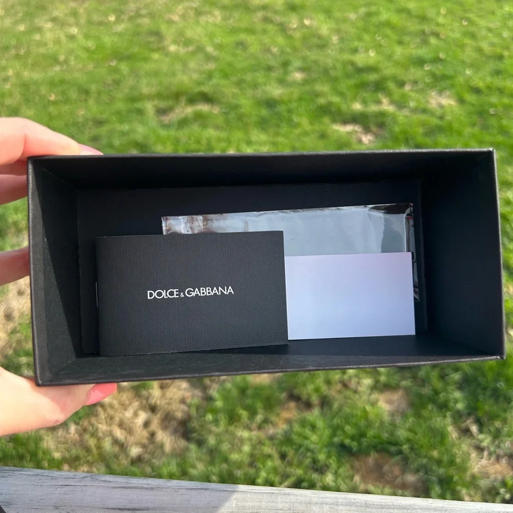 DOLCE GABBANA  Empty Sun Glasses‎ Gift Box Black  box 2.75